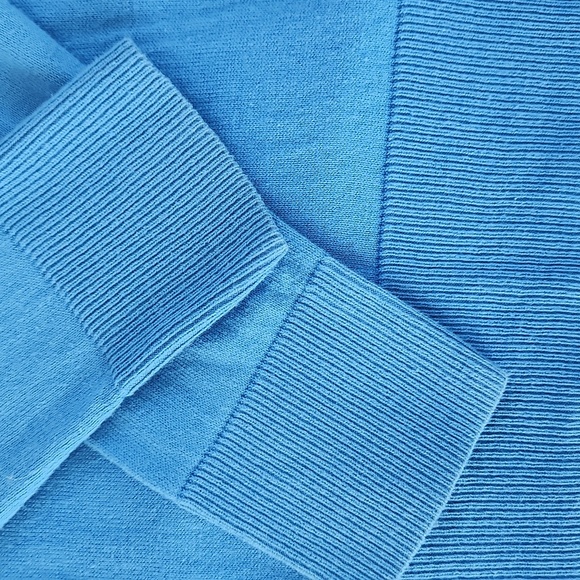 LOFT Vibrant Blue Knit Top, Medium - Picture 3 of 5